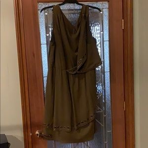 Lane Bryant Olive Green Dress